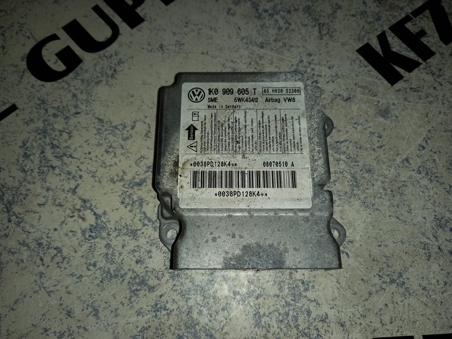 Airbagsteuergerät VW Golf 5 BJ 2003-2010 1K0909605T