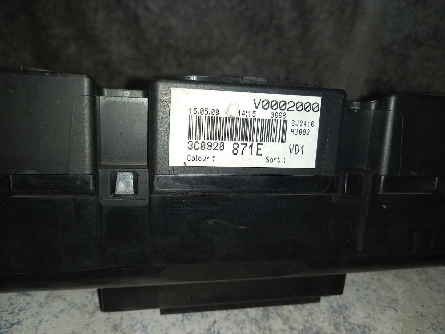 Tacho Instrumentenkombination VW Passat 3C BJ. 2005-2010 3C0920871E