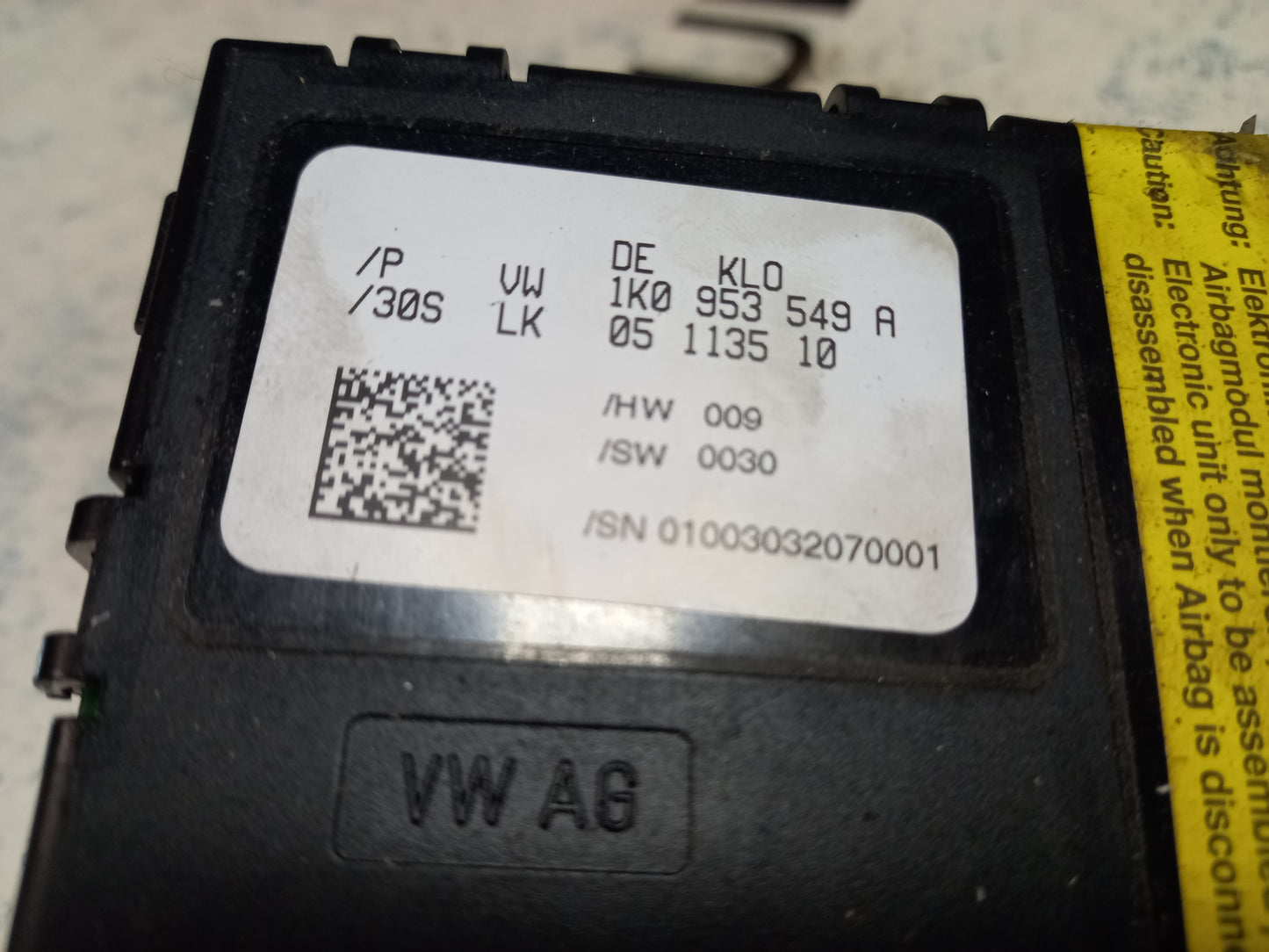 Lenksäulensteuergerät Audi A3 8P Bj 2003-2013 1K0953549A