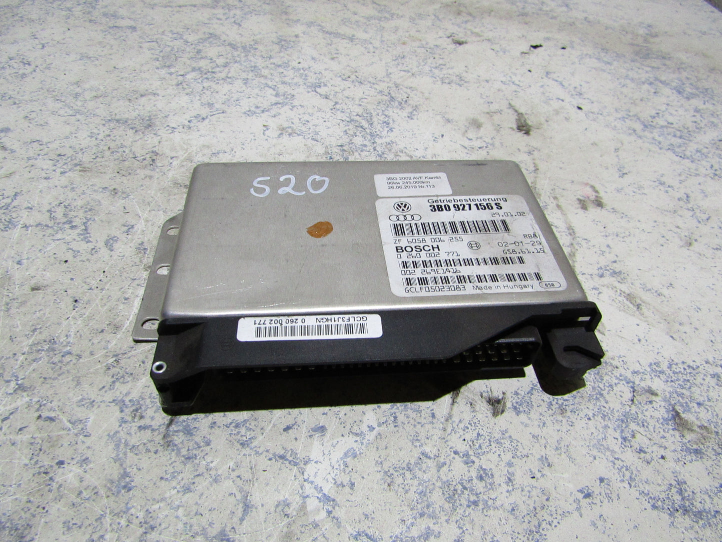 VW Passat 3BG Getriebesteuergerät Automatikgetriebe 3B0927156S