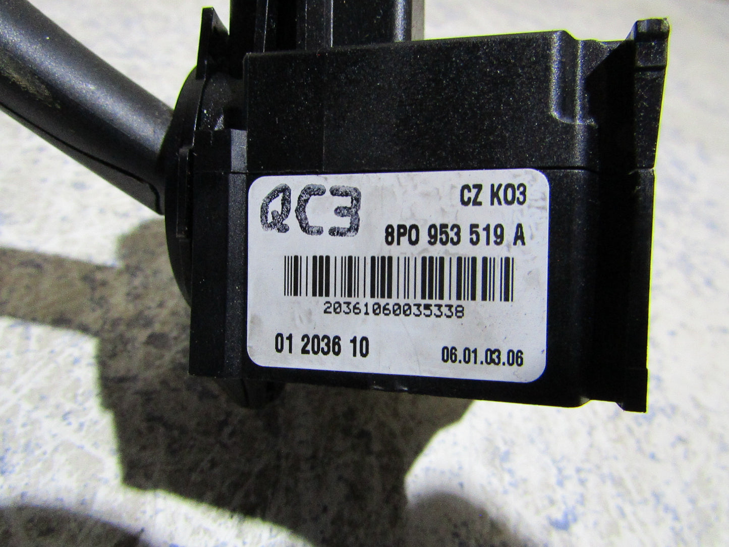 Lenkstockschalter Rechts Audi A3 8P 8P0953519A