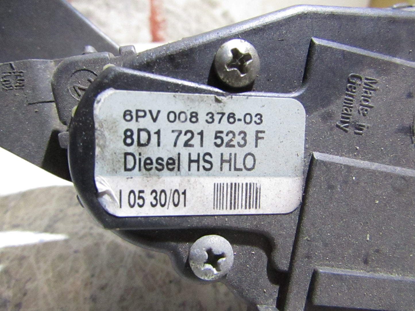 Gaspedal Potentiometer VW Passat 3BG 1.9 TDI 8D1721523F