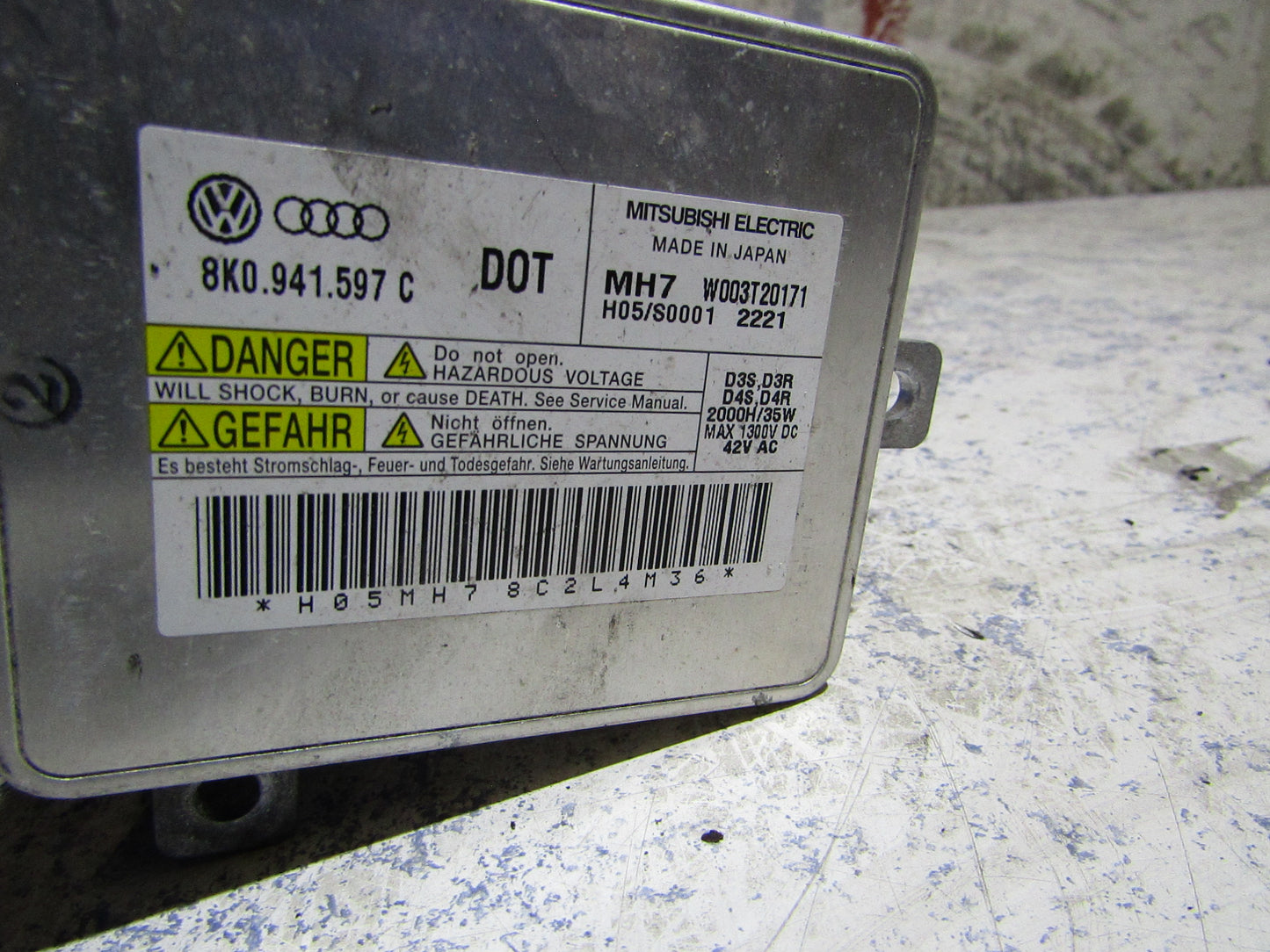 Vorschaltsteuergerät für Xenon Scheinwerfer VW und Audi 8K0941597C