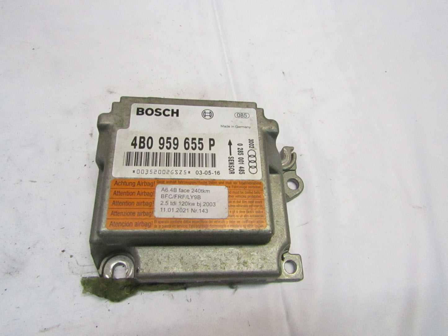 Airbag Steuergerät VW-AUDI 4B0959655P