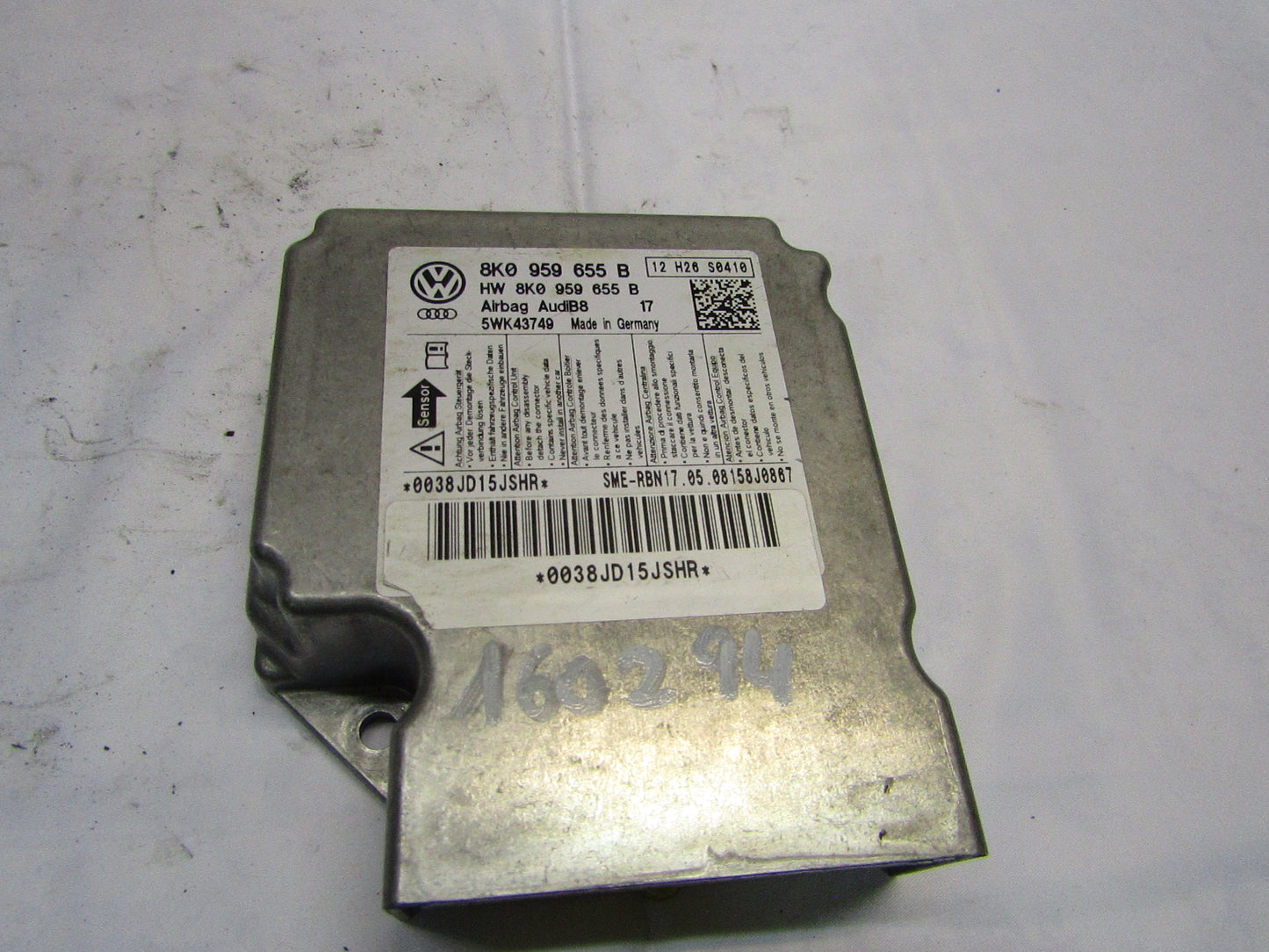 Airbag Steuergerät VW-AUDI 8K0 959 655 B