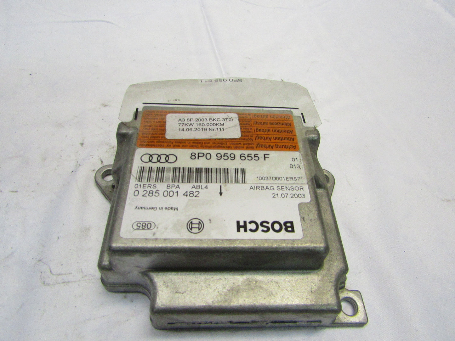 Airbag Steuergerät VW-AUDI 8P0959655F