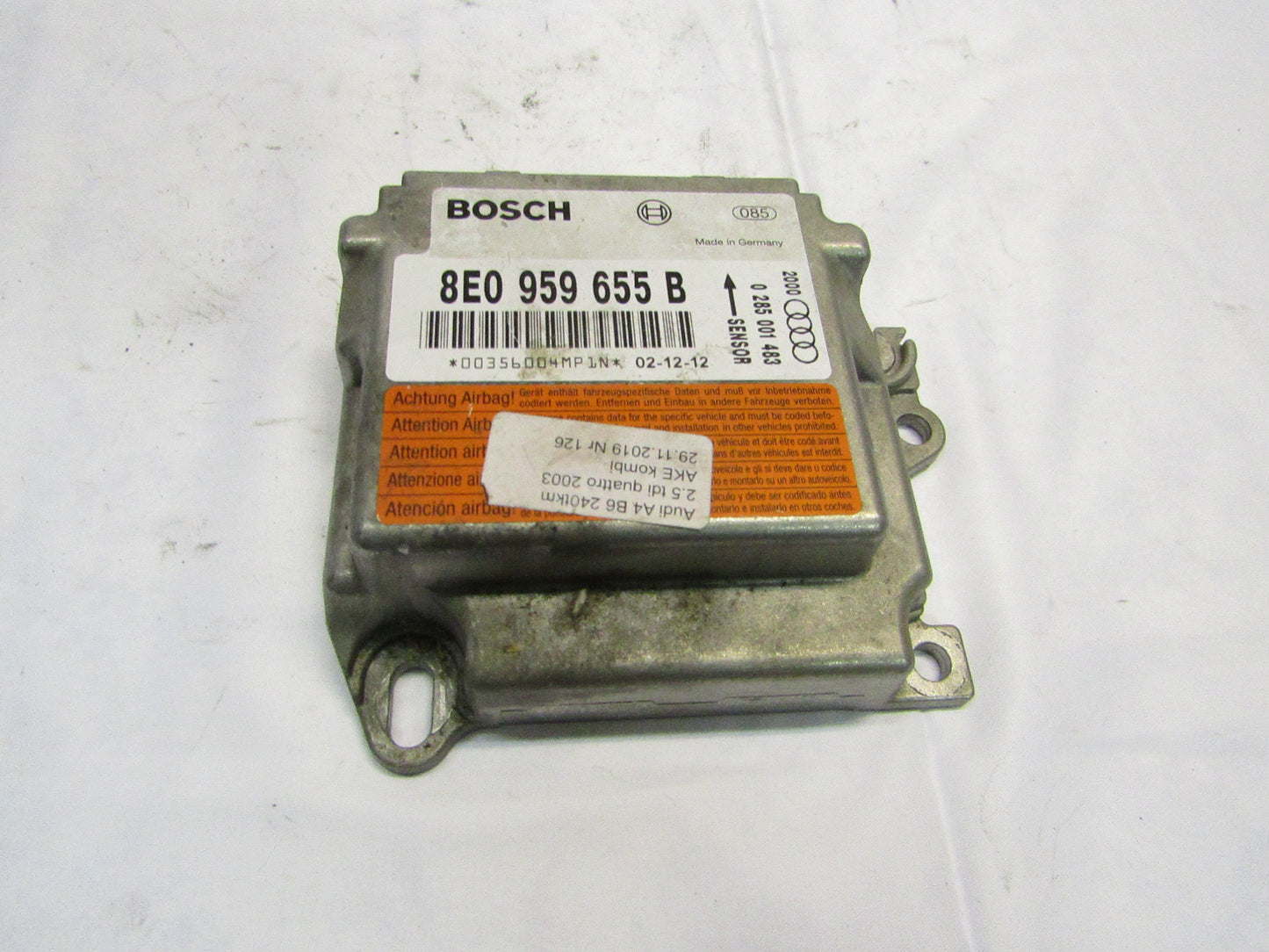 Airbag Steuergerät VW-AUDI 8E0959655B