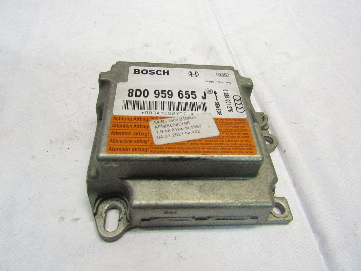 Airbag Steuergerät VW-AUDI 8D0959655J