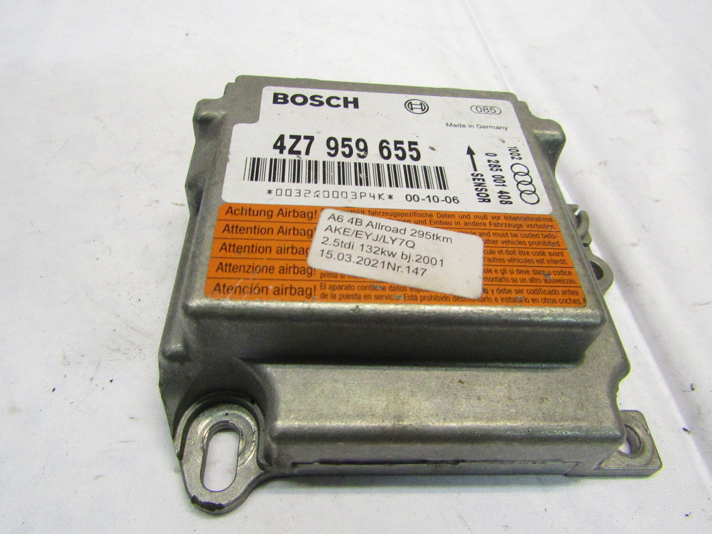 Airbag Steuergerät VW-AUDI 4Z7959655