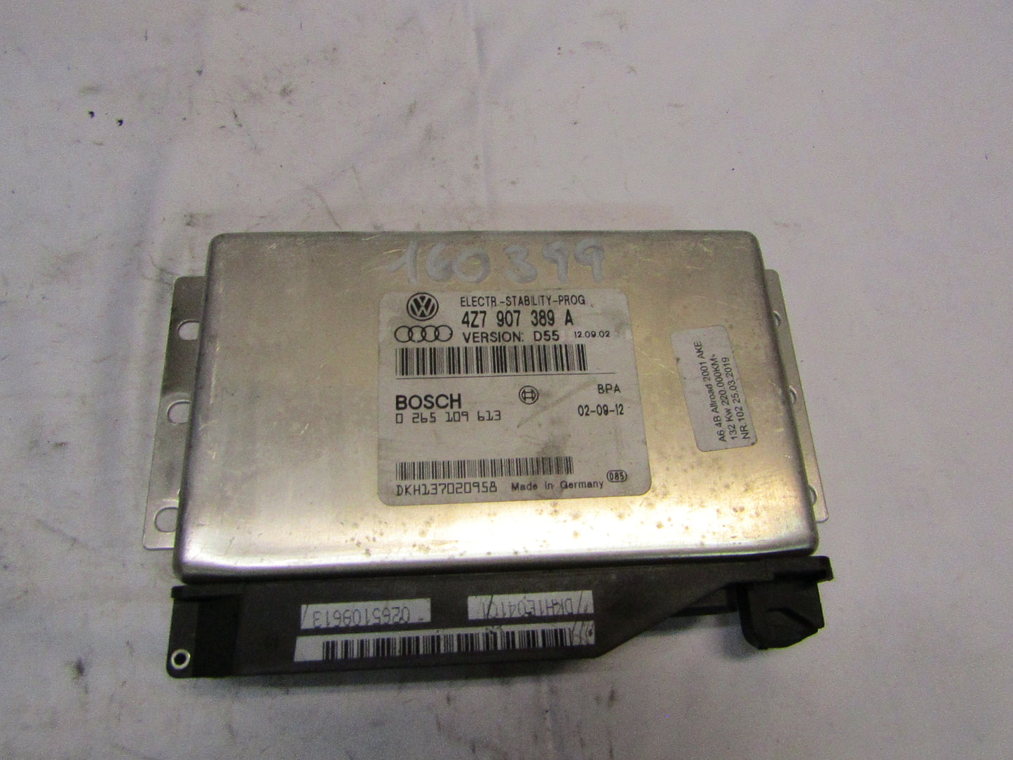 ESP Steuergerät Audi A6/S5 4B/C5 Allroad Bj 1997-2005 4Z7907389A