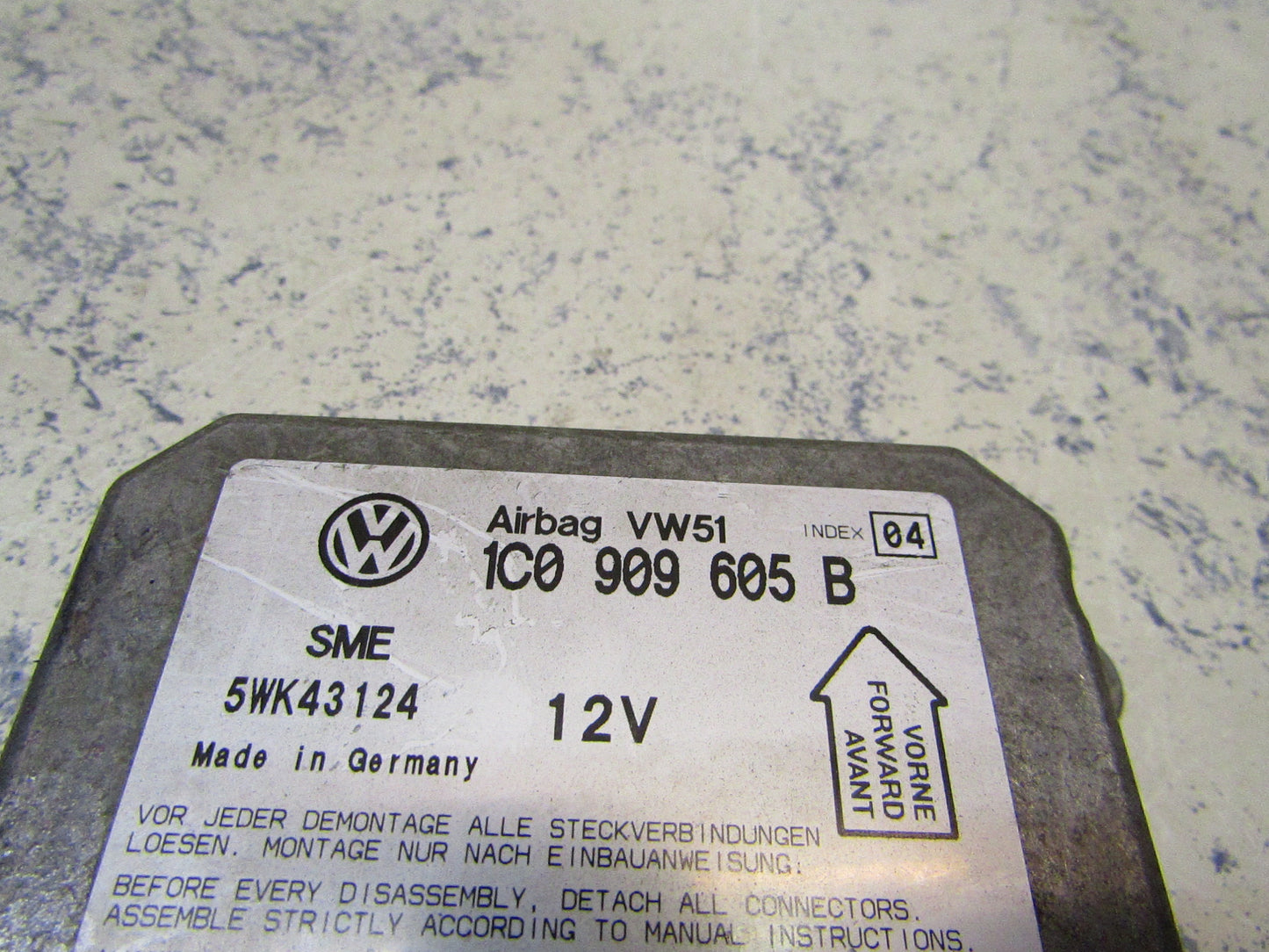 Airbag Steuergerät 1C0909605B