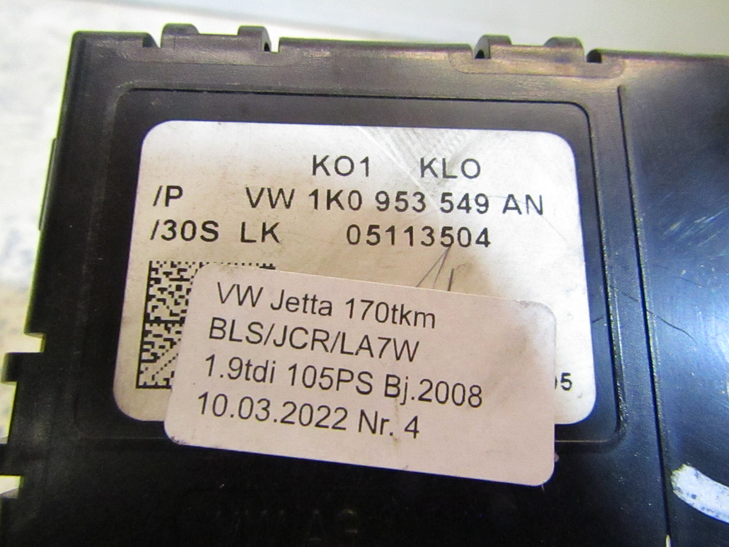 Lenksäulensteuergerät 1K0953549AN