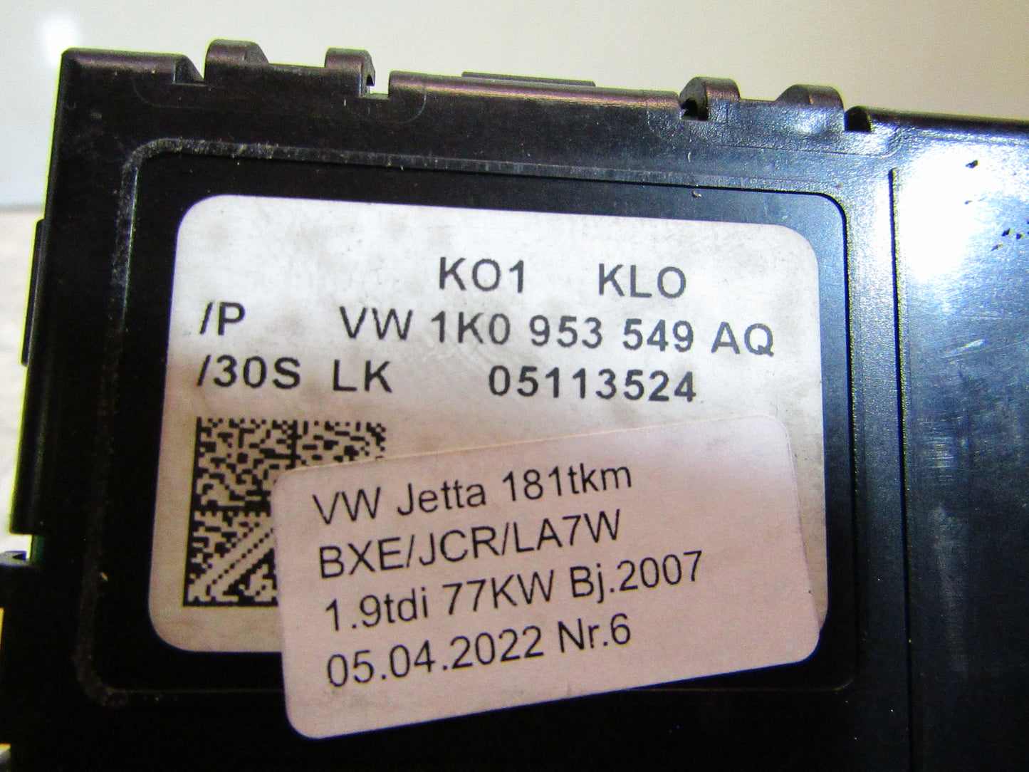 Lenksäulensteuergerät 1K0953549AQ