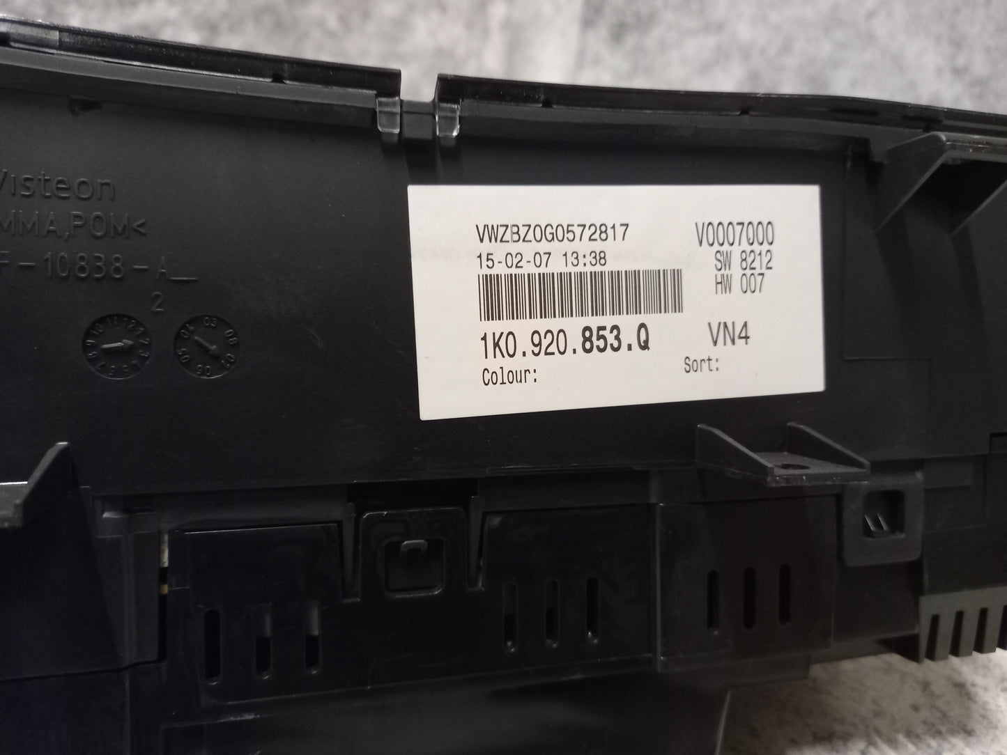 Tacho Kombiinstrument VW Golf 5 BJ 2003-2010 1K0920853Q