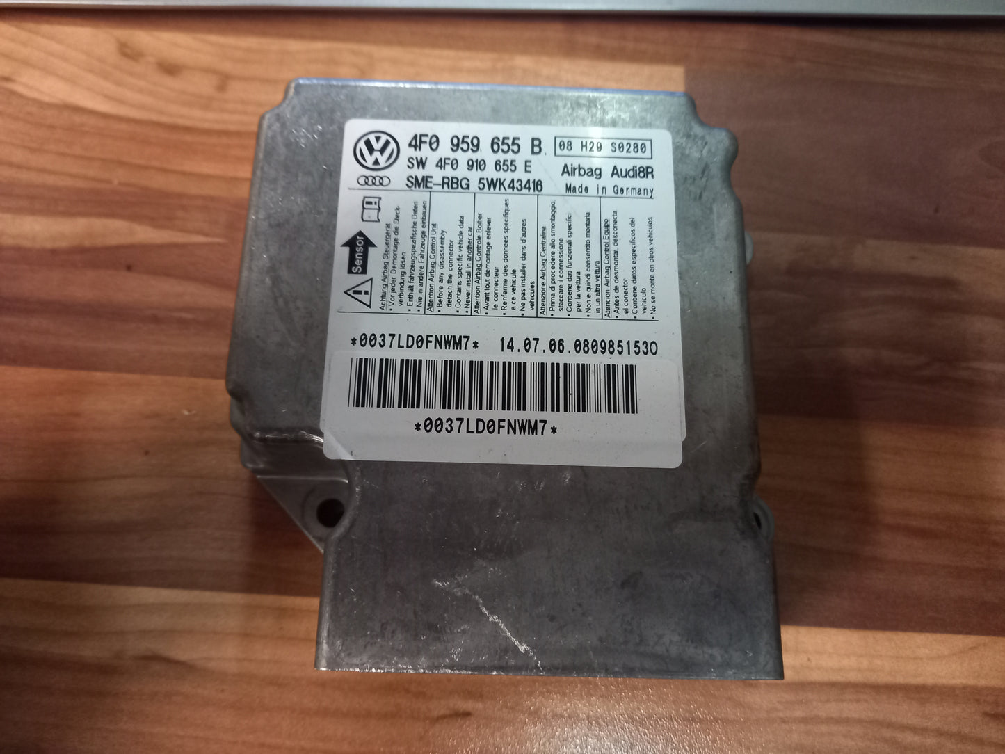 Airbagsteuergerät Audi A6 4F BJ 2004-2011 4F0959655B
